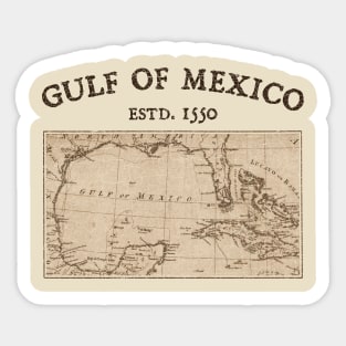 Gulf Of Mexico 1550 Sticker